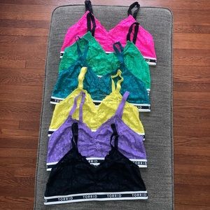 Torrid Lace Bralettes SET OF 6